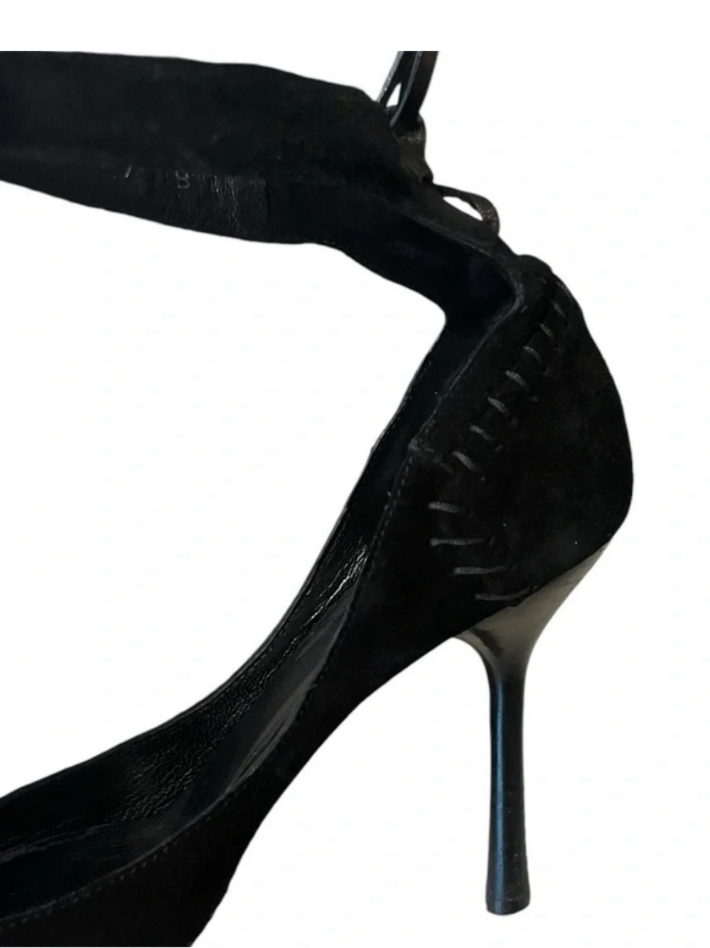 Gucci Tom Ford Suede Whipstitch Suede Leather Heels Sz 7B - Picture 6 of 16